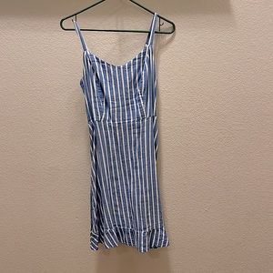 Old Navy blue and white dress